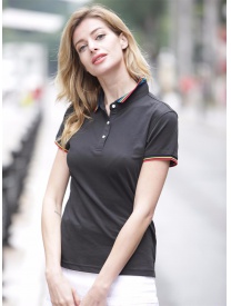 女式黑色深海蔚蓝系列广告衫