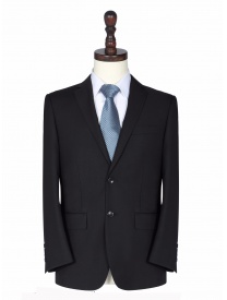 羊毛修身西装新款舒适黑色西服外套