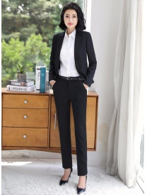 女式短款一粒扣西装