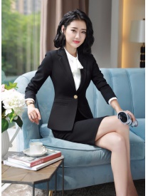 女式西装黑色